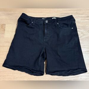 Seven7 Black Denim Weekend Shorts Size 8